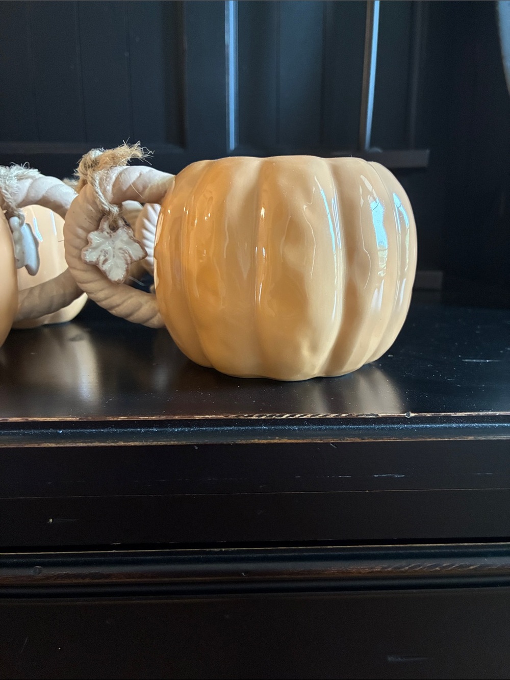 Ceramic Pumpkin mugs - orange Decorative Pumpkin